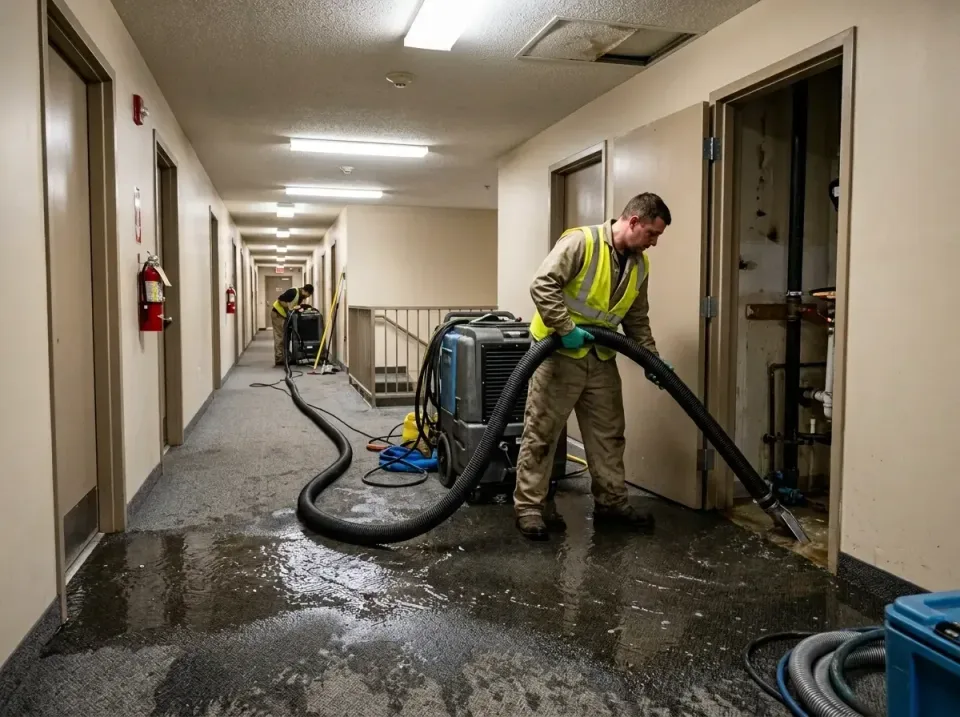 multi-unit-apartment-hallway-f-005 — frequently asked questions, Emergency Burst Pipe Water Extraction & Removal in McPherso…
